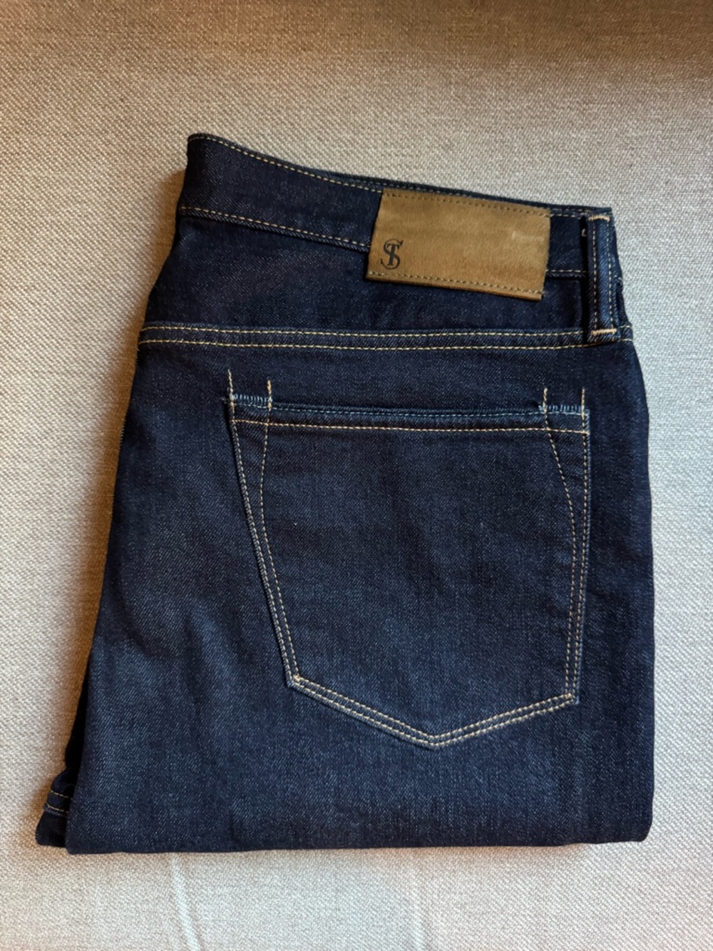 Todd Snyder Slim-Fit Dark Wash Denim Jeans, Size 34x30